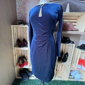 Blue velvet RALPH LAUREN dress